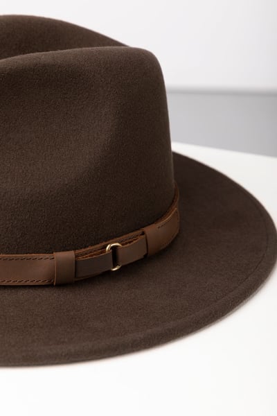 Ladies Wool Felt Hat - Danby - Brown