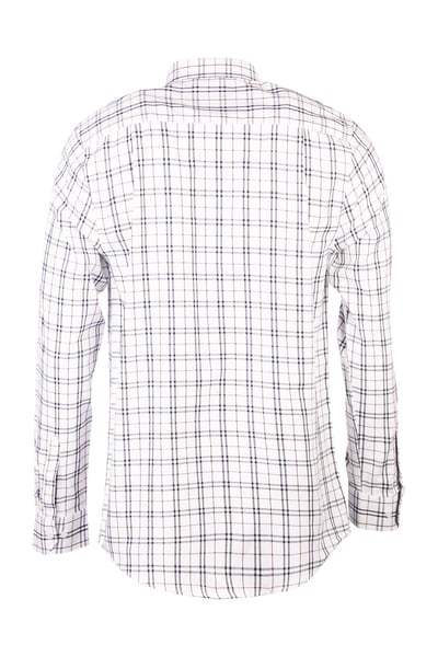 Men's Cotton Twill Country Shirt - Harrogate Dark Navy/Wine