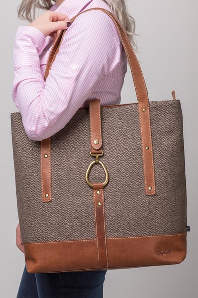 Ladies Tweed Snaffle Tote Bag - Lucinda - Sally