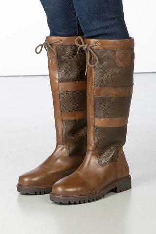 Botas altas de cuero para mujer