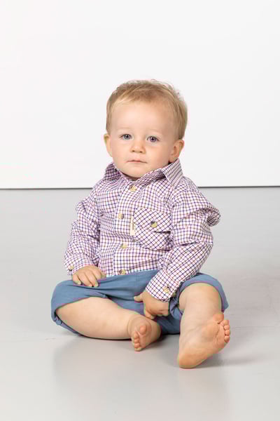 Country-Check-Hemden für Jungen - Shipley Rot