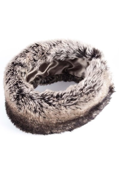 Ladies Faux Fur Headband - Brown