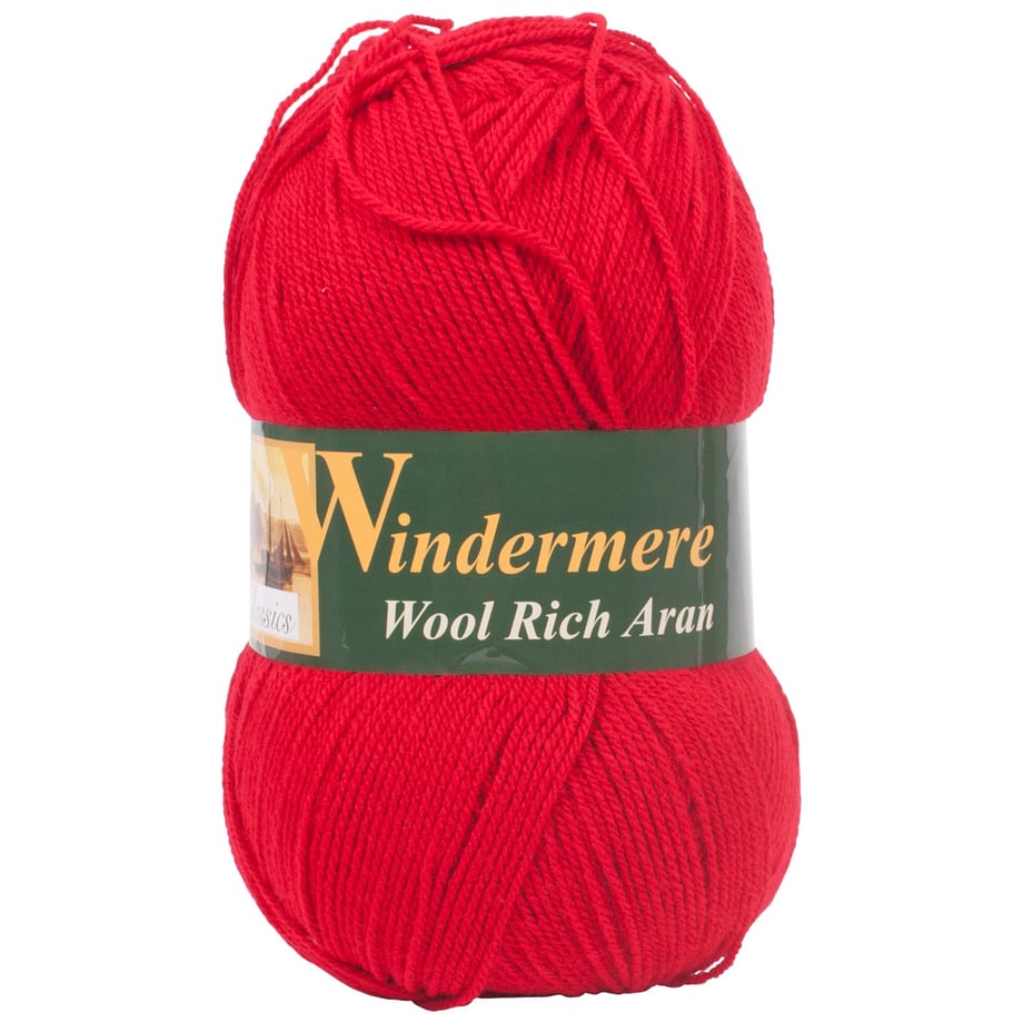 Loweth Windermere Wool Rich Aran Yarn 400g UK
