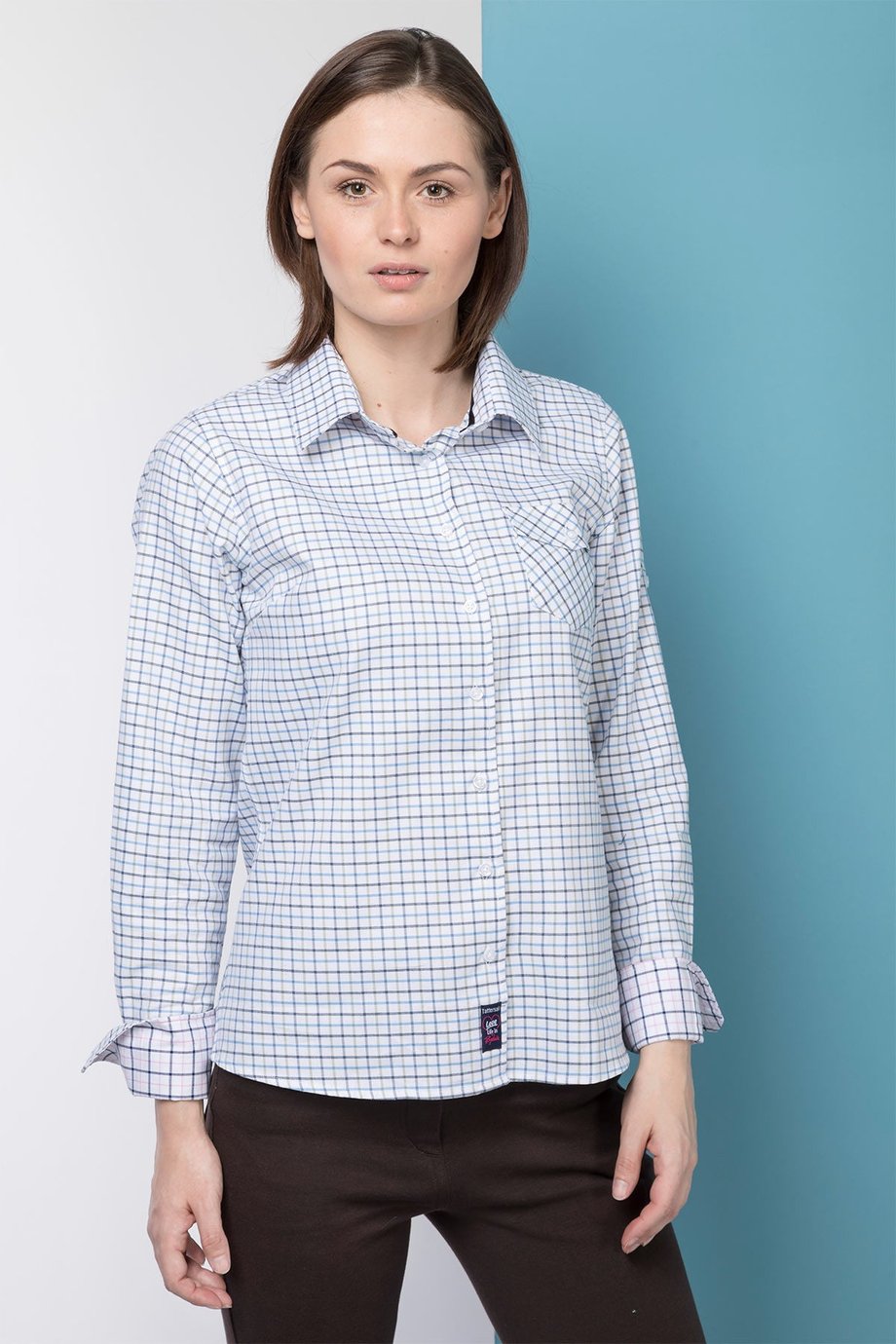 Country Kariertes Damenhemd DE-BE | Tattersall-Hemd für Frauen | Rydale