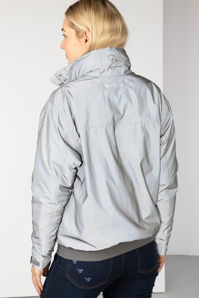 Ladies Equestrian Bomber Jacket - Hi Vis Silver - Hi Vis Silver
