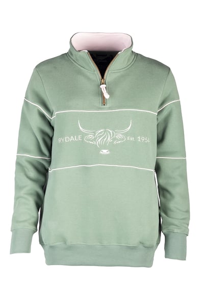 Ladies Highland Cow Sweatshirt - Byland - Highland Cow Thyme
