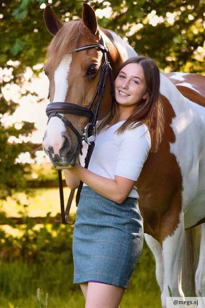 Damen-Tweedrock - Helmsley - Denim-Tweed