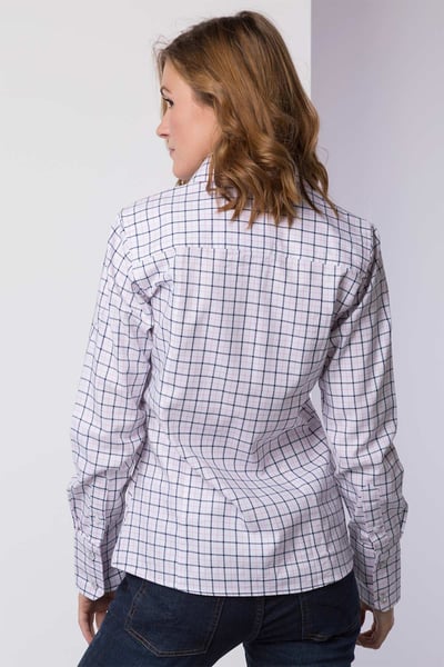 Ladies Hannah Country Check Shirt - Ellie - Ellie Navy