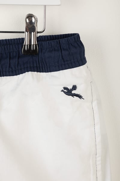 Short en coton à quatre pans pour homme - Fordon - Marine/Blanc