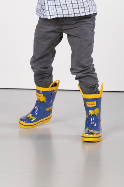 Kids Splish Splash Wellies - Digger