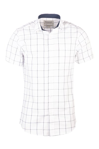Men's Short Sleeve Country Shirt - Helmsley Dark Navy