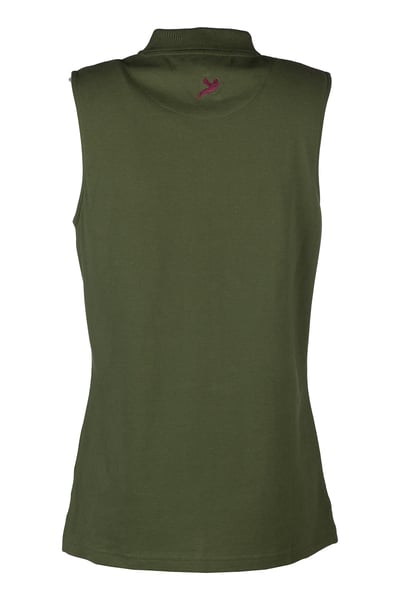 Ladies Sleeveless Polo Shirt - Kirby - Olive