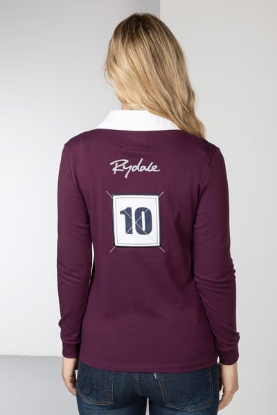Damen-Rugby-Shirt - Cropton Plain - Beere