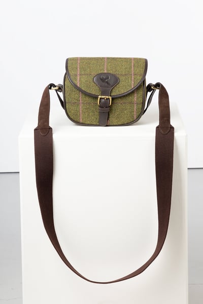 Tweed Cartridge Bag - Danby - Dark Green