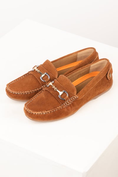 Ladies Snaffle Driving Loafer - Wrelton - Tan