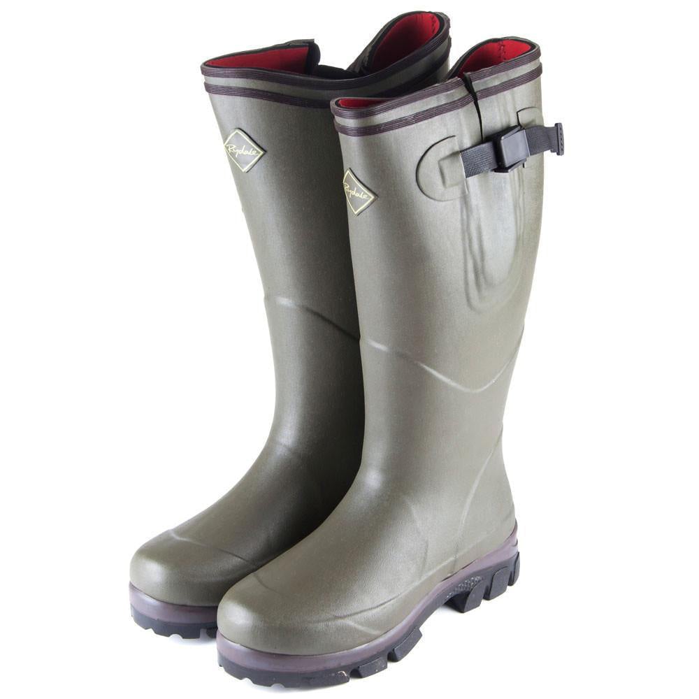 Bottes De Pluie Caldene Westfield Wellington Pour Homme - Taille UK 8 (FR 42) - Marron Avec Isolation Néoprène
