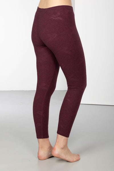 Ladies Brushed Thermal Leggings - Ella - Berry