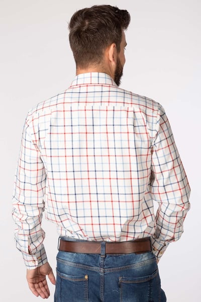 Kariertes Country-Hemd für Herren - Ebberston - Weiß