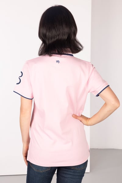 Polo Rayé Femme - Brahman - Sorbet