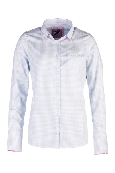 Ladies Hannah Country Check Shirt - Poppy - Poppy Blue