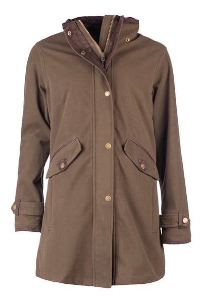 Ladies 3/4 Length Coat – Danby - Brown