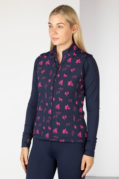 Gilet de sport à motifs pour femmes - Skerne - Randonneur Marine