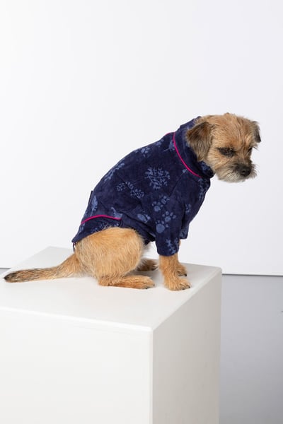 Dog Drying Jumper - Yapham - Navy