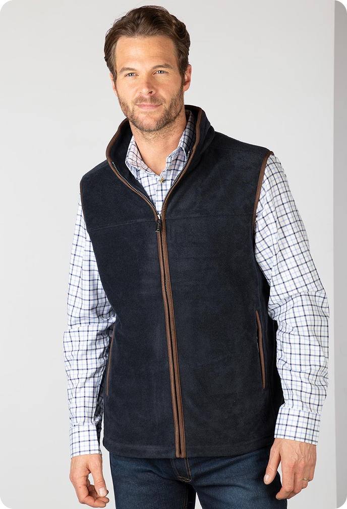 Chaleco polar para hombre