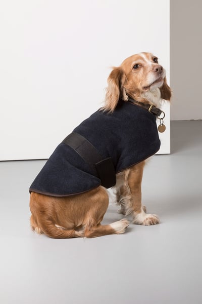 Fleece Dog Coat - Navy
