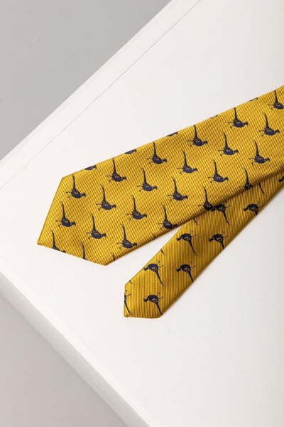 Der Fasan-Schießen-Krawatte der Männer - Gold