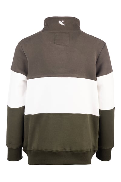 Boy's Sweatshirt - Byland II - Pheasant Dark Green/White/Olive