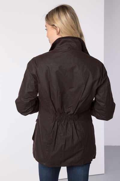 Ladies Wax Jacket - Wrelton - Brown