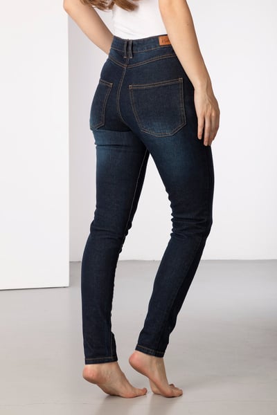 Ladies Slim Fit Jeans - Ella - Dark Denim