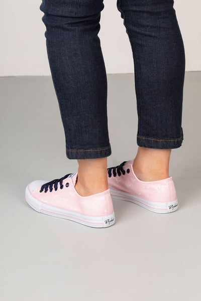 Ladies Canvas Trainers - Roxby II - Sorbet