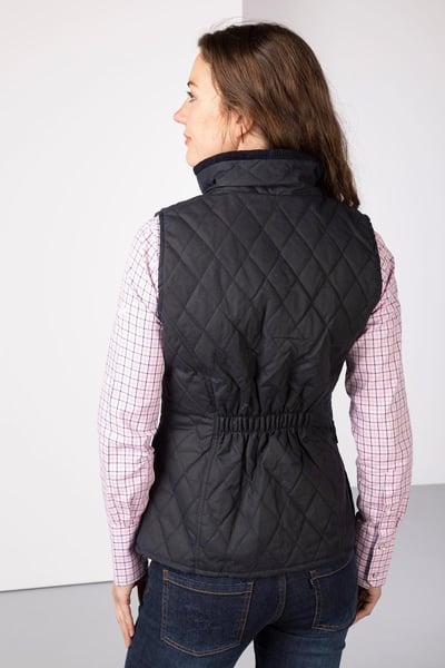 Gilet Wax Matelassé Diamant Femme II - Marine