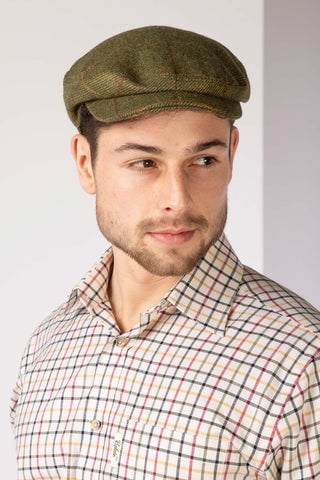 Tweed flat cap