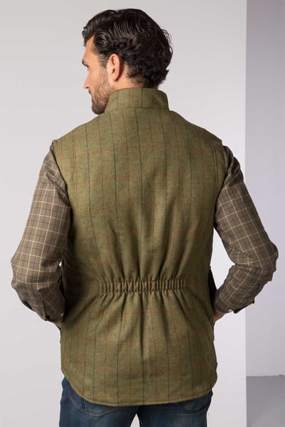 Men's Tweed Gilet - Wykeham - Moorland