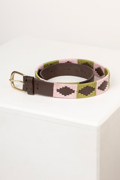 Polo Belts - Askwith - Brown/Sage/Sorbet