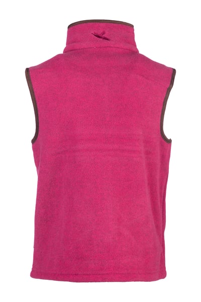 Junior Fleece Waistcoat - Huggate - Horse Pink