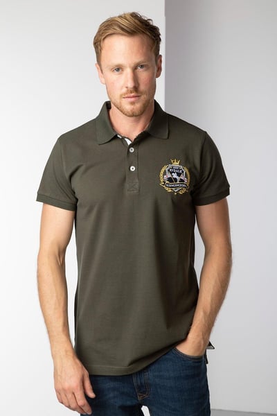 Men's Fordon III Emblem Polo Shirt - Khaki