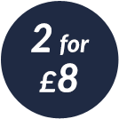 2 for £8