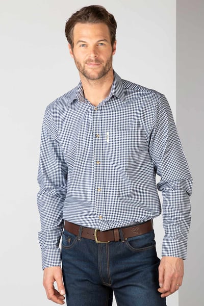 Kariertes Country-Hemd für Herren - Millington - Millington-Blau