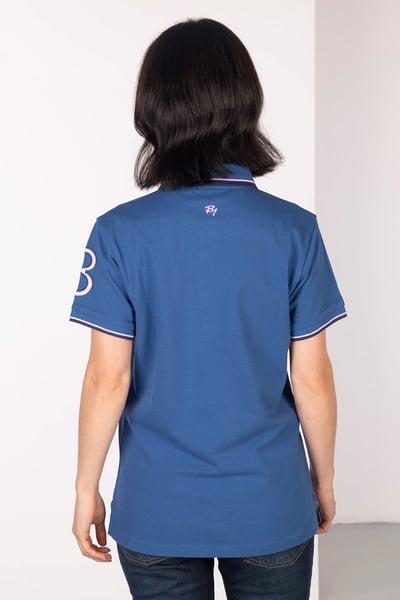 Polo Rayé Femme - Brahman - Bleu