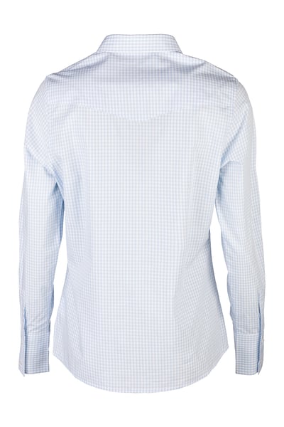 Ladies Cowboy Shirt - Annie - Blue Gingham