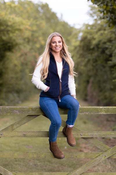 Ladies Snaffle Premium Fleece Waistcoat - Millie Stennett - Ink