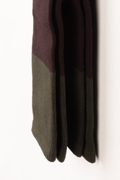 Calcetines altos para mujer - Helmsley - Marron oscuro