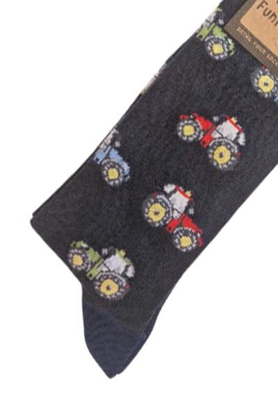 Men's Bamboo Funky Socks - Modern Tractor