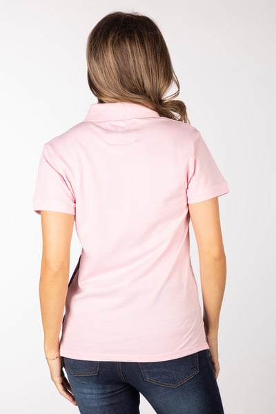 Damen Poloshirt - Byland - Kuhsorbet/Weiß/Beere