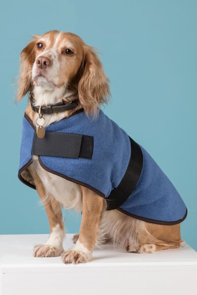 Fleece Dog Coat - Denim