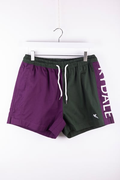 Ladies Rugby Shorts - Muston - Berry/Dark Olive